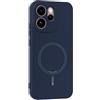 GIOPUEY Cover per Oppo Reno 15 PRO, Magnetica Custodia Compatibile con MagSafe, Morbido TPU Silicone Custodia, Resistente all'Usura - Navyblue