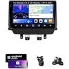 IVEJBZLWMN Android 15.0 Autoradio 2 Din Stereo Per Mazda CX-3 DK Mazda 2 2014-2021 GPS Navigation 9 Pollici Cartablet Lettore DVD Multimediale FM BT Receiver Con Carplay 4G 5G WiFi DSP SWC(H200)
