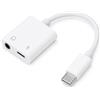 Thryvix Adattatore USB C Jack 3,5 mm, Adattatore Cuffie USB C 2 in 1 con Porta Audio Aux e Ricarica Rapida PD 100W, Splitter Type C per Telefono, Tablet, PC, Ufficio e Viaggio