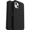 OtterBox Cover Strada per iPhone 14 Plus, Nero | Custodia a libro, anti urti e cadute, vero cuoio, 2 slot carte di credito, testata 3x norme MIL-STD 810G