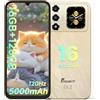 FOSSiBOT S7 Android 16, Smartphone 6,9"FHD+120Hz Dual Display | 16GB+128GB/2TB, Batteria 5000mAh Telefono Cellulare, Dual SIM 4G ,