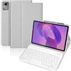WENMILY Cover con tastiera per Lenovo Idea Tab 11 2025 TB-336ZU/TB-336FU | Tastiera Bluetooth magnetica rimovibile ultrasottile, QWERTY italiana, con portapenna, custodia protettiva,Grigio