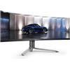 AOC PD49 49 inch Widescreen QD OLED Black Multimedia Curved Monitor 5120x1440/0.03ms/2xHDMI/DisplayPort, 49 pollice Curvo DQHD, HDR400