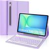 IVEOPPE Cover Tastiera per Samsung Galaxy Tab S10 FE Plus/S10 FE+ 13.1 Pollici 2025 | Keyboard con 7 Colori Illuminato Magnetico Staccabile, Italiano QWERTY, Custodia Tastiera Bluetooth con Portapenna, Viola