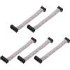 QUARKZMAN 5Pz Cavo a Nastro Piatto Passo 2,54mm L10cm W13mm 10 a 16pin | FC a FC, Grigio, Cavo a nastro piatto flessibile Connettore IDC, Filo per Computer, display Led, Dvd, Stampante