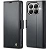 Rerzoiro Cover per Xiaomi 17T 5G Custodia Portafoglio [Blocco RFID] Premium Pelle PU Wallet Case Flip Libro con Porta Carte Slot Supporto Flip Case per Xiaomi 17T 5G, Nero