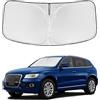 ZOIBV Parasole per parabrezza per Audi Q5 2014-2017, 4 strati, parasole per finestrini anteriori, su misura, parasole Q5, 240T, retrattile, blocca raggi UV, accessori per auto