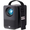 KODAK FLIK HD9 Smart Projector,Mini film portatile nero per interni ed esterni con app di streaming TV Android, altoparlanti integrati e telecomando vocale,FHD 1080p per schermi fino a 120 pollici