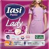IASI Pants LADY, 12 Mutande Assorbenti Donna monouso, Assorbenza PLUS, Taglia M, 12 Unità