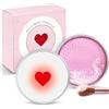 AMFUN Pulitore Pennelli Trucco Solido, Detergente per Pennelli Cosmetici, Tampone in Silicone per Pennelli per il Trucco, 50g (Rosa)