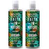 Faith In Nature - Shampoo al cocco, 2 x 400 ml