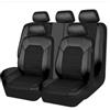LANAZU Auto Coprisedili Anteriori e Posteriori per Peugeot 2008 (2013-2017), Copri Sedili Auto Set Protezione Sedile Auto Interno Accessori,A-Black