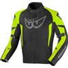 Berik Tourer Evo giacca tessile moto impermeabile, nero/giallo, 54