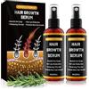YaaHei Siero Spray Crescita Capelli Uomo/Donna, Acceleratore Ricrescita, Previene la Caduta, Con Biotina e Rosmarino, Per Capelli e Barba, Delicato e Non Grasso, 60 ml(Confezione 2 Pezzi)