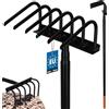 KOTARBAU® Zappa da giardino a 6 denti con manico, 120 cm, per diserbare le erbacce in acciaio, artiglio da giardino per allentare il terreno, rastrello per attrezzi da giardino, allentare e ventilare