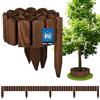 KOTARBAU® Staccionata in Legno per Giardino - 200 x 10 cm - Recinzione Giardino Esterno in Legno - Marrone - Steccato