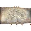 YS-Art Quadro Dipinto a Mano - Albero della Vita Oro, Acrilico Materico