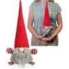 com-four® Gnomo di Natale 40 cm con Sabbia, Decorazione Festiva | Figura da 1,4 kg per Avvento e periodo natalizio - fermaporta decorativo per casa e ufficio