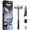 Halder Simplex Plusbox 3113s004 - Kit di avviamento in alluminio, martello Simplex D60, TPE-soft/TPE-mid, con alloggiamento in alluminio e un inserto in gomma e super plastica e taglierino