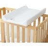 ElioraBay Fasciatoio 80 x 50 x 10 cm, in PVC privo di ftalati, morbido imbottito e facile da pulire, robusto pannello di supporto in MDF, per lettino, comò e viaggi (bianco)