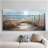 JHHUAMO Quadro Moderno Soggiorno Paesaggio Camera da Letto 50x100 cm | di Spiaggia, Lavorazione Raffinata, Materiale Qualità, Stampa Alta Risoluzione, Montaggio Semplice, Uso Versatile