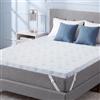 Autsel Topper 160x190 Matrimoniale Gel Memory Foam Traspirante 10 cm | Schiuma alta densità, fodera lavabile, cinghie fissanti. Adatto a molle, camper, divani letto, letti singoli e matrimoniali