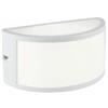 Sovil Applique in alluminio bianco E27 per esterni IP54 22x10,8 cm