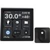 Shelly Wall Display Nero + Blu H&T Nero, Pannello di Controllo Wi-Fi Smart Home,
