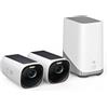 Amazon Renewed eufy Security eufyCam S330, telecamera wi-fi esternoi, telecamera pannello solare, risoluzione 4K, riflettore e visione notturna a colori, Nessun Costo Mensile, Kit di 2 telecamere (Ristrutturato)