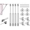 IATAHI Pezzi Molla a Gas,4pcs Molle a Gas,Pistoni per Antes Cucina,Puntone a Gas Ammortizzatori a Gas,Pistoni per Antess Cucina,Pistoncini per Mobili,Pistone a Gas per Ante,Ammortizzatori per Ante