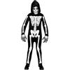 W WIDMANN MILANO Party Fashion - Costume da scheletro per bambino, tuta con cappuccio, bianco, si illumina ai raggi UV, costume di Halloween