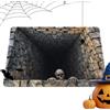 Generico Halloween Mat Outdoor - Scary Skull Rug, 3D Optical Illusion Doormat | 40x60cm, 50x80cm, 60x90cm | Perforated 3D Effect | Non-Slip Crystal Velvet - Scary Realistic Doormat For Entrance, Room