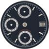 Quadrante crono Nero DAY acciaio ETA VALJOUX 7750 diametro 29,50 mm luminous
