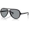 Ray-Ban RB4125 601/R5 - Occhiali da Sole Nero Lucido con Lenti Grigio Scuro