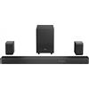 Hisense Soundbar Hisense 5.1.2 da 500 W con Bluetooth, Dolby Atmos e DTS:X, subwoofer wireless, HDMI, telecomando, nera AX5125H