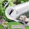 LCYY.JF Telone trasparente con occhielli, 0,9 x 1,8 m, trasparente, resistente, impermeabile, con bordo rinforzato, spessore di 14 mm, in PVC, resistente agli strappi, per patio, portico e esterni