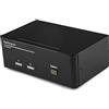 StarTech.com Switch KVM DisplayPort per doppio monitor - Hub USB 2.0 a due porte - Audio e microfono - Switch KVM DP (SV231DPDDUA)