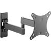 PROSIGNAL Supporto da parete per TV Full-Motion, schermo da 13 a 27, carico massimo 15 kg