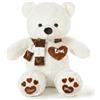 Details In Description orso di peluche, gigante, bianco, morbido, regalo, cuddly, decorazione