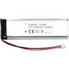 Fayerkar Batteria Lipo 103395 ricaricabile ai polimeri di litio da 3.7 V 3700 mAh con spina JST, assicurati che la polarità del dispositivo corrisponda alla batteria prima dell'acquisto
