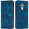 FERLAN Cover per Huawei Mate 10 Pro Pelle Premium Portafoglio Protezione Wallet Libro Flip Case Magnetica Supporto Custodia per Huawei Mate 10 Pro - Blu