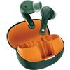 Fresh 'n Rebel Twins Fuse 2 Auricolari Wireless Cancellazione del Rumore - Suono Chiaro - 36h Autonomia - Bluetooth 6.0-2 Micros Chiamate - Ricarica Rapida - Resistenti agli schizzi (Green Orange)