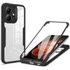YUXING Cover per Xiaomi Redmi Note 17 Pro 5G, 360 Gradi Antiurto | Protezione dello Schermo Integrata, Protezione Integrale, TPU+PC, Retro Trasparente, Bordi Rialzati, Antigraffio-Nero