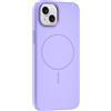 N NEWTOP Cover CV59 Compatibile per Apple iPhone 15 PLUS, Custodia TPU Simil Velluto Flessibile Morbida Case Semi Rigida Protezione Cromata Fotocamera Anti Urto Magnete Ricarica Wireless (Viola)