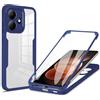YUXING Cover per Xiaomi Redmi Note 17 Pro 5G, 360 Gradi Antiurto | Protezione dello Schermo Integrata, Protezione Integrale, TPU+PC, Retro Trasparente, Bordi Rialzati, Antigraffio-Blu
