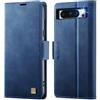 Teeirllim Custodia per Google Pixel 8 Pro, Blocco RFID PU Pelle Portafoglio Flip Case, Carta Fessura, Funzione Supporto, Antiurto Case Cover per Google Pixel 8 Pro - Blu