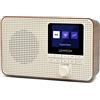 LEMEGA DR3 DAB/DAB+ e FM Radio digitale portatile, Bluetooth,uscita cuffie,40 stazioni preimpostate,doppio allarme orologio,batterie portatili o alimentate da rete,display a colori - Noce