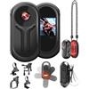 NNYYMH Mini Action Cam 1080P, BodyCam Motorcycle Camera | Display da 0,85 pollici, magnetico con grandangolo da 120°, clip posteriore a 360°, fotocamera portatile