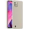 HULLIN Custodia per Telefono in Silicone Colorato, Adatta per Realme C11 (2021) (6.52) - Bianco antico
