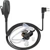 HYSHIKRA Tubo acustico Cuffia con microfono 2 pin con pulsante PTT grande | compatibile con Motorola DP1400 CP040 GP300 GP88 Auricolare radio bidirezionale per guardia del corpo di sicurezza